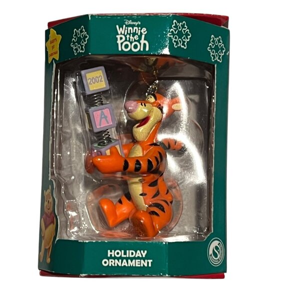 Disney Winnie The Pooh Tigger 2002 Babys 1st Christmas Holiday Ornament New - Picture 2 of 6